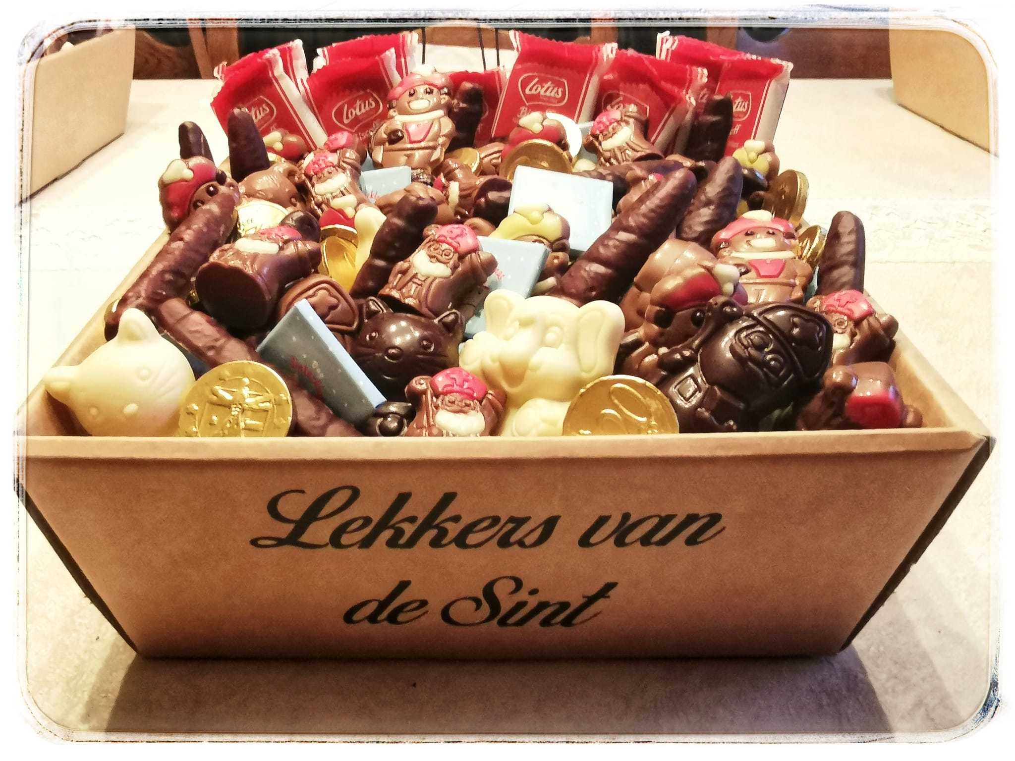 Chocolade Attenties voor sinterklaas het suikerdoosje